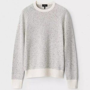 NWOT Rag & Bone Mens Harlow Donegal 100% Cashmere Crew